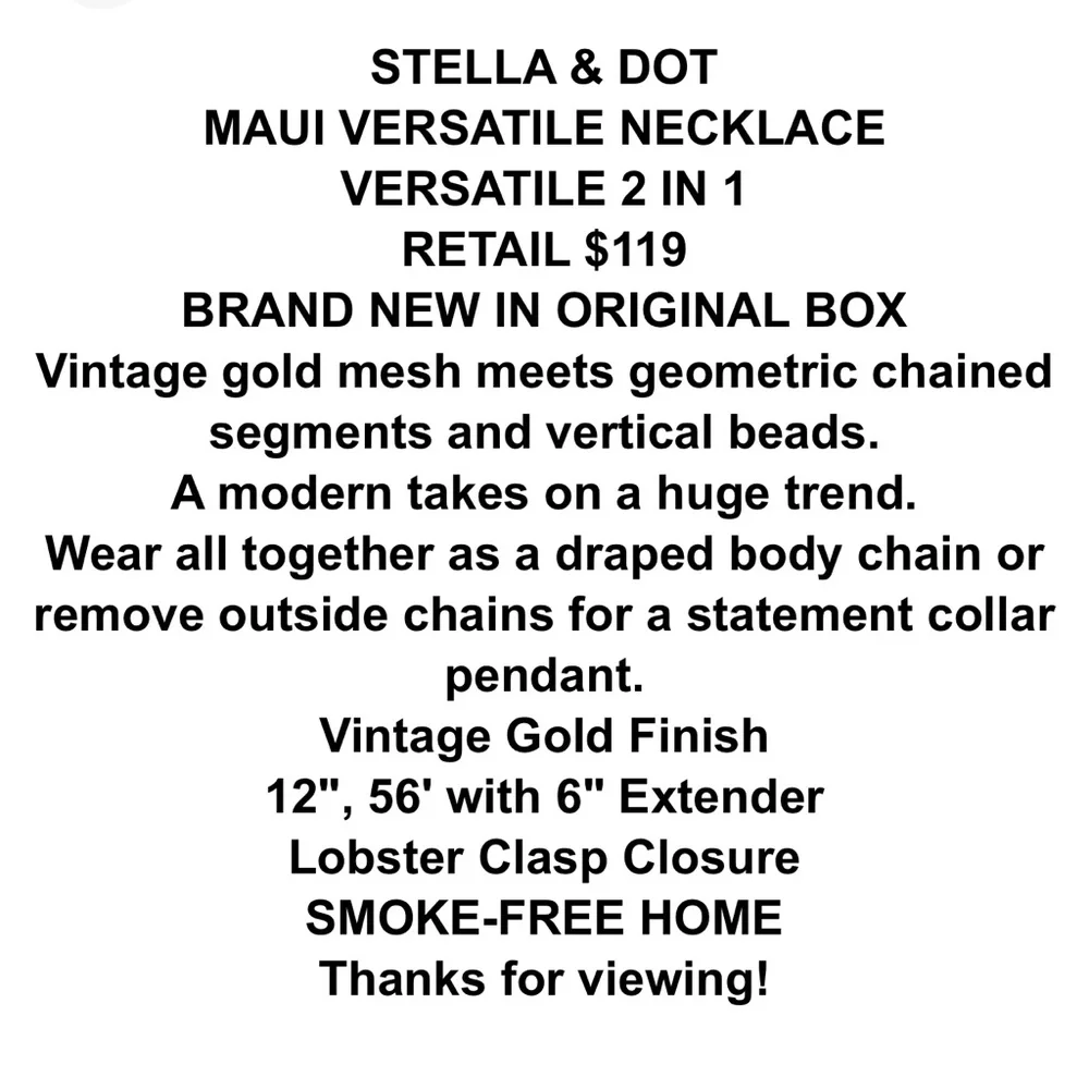 Stella & Dot Maui versatile necklace - Picture 5 of 5